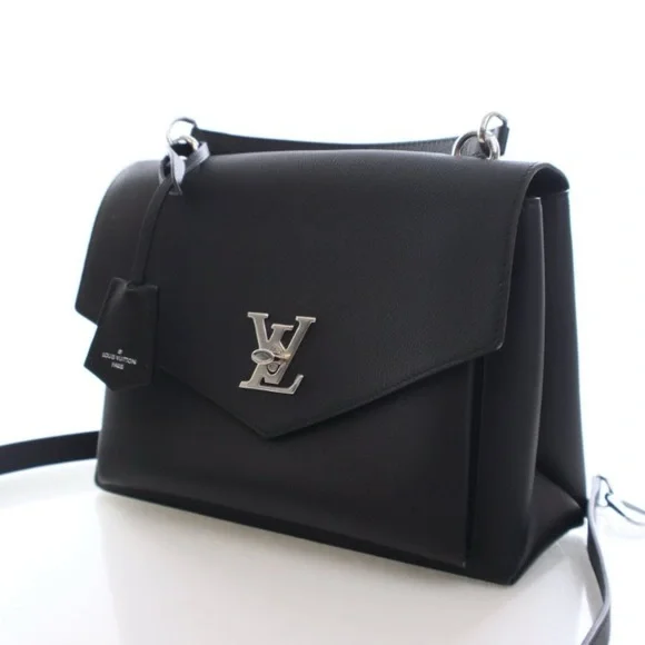 LOUIS VUITTON Soft Calfskin My Lockme Top Handle in Black - Picture 5 of 15